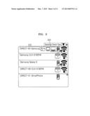 IMAGE FORMING APPARATUS SUPPORTING PEER-TO-PEER CONNECTION AND METHOD OF     CONTROLLING PEER-TO-PEER CONNECTION THEREOF diagram and image