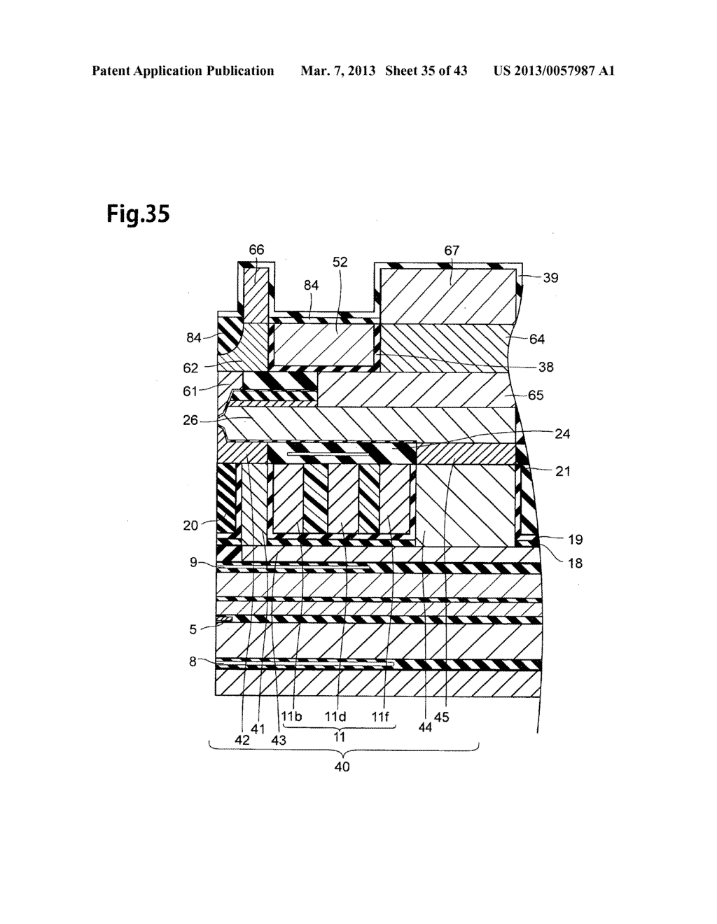 THIN-FILM MAGNETIC HEAD, METHOD OF MANUFACTURING THE SAME, HEAD GIMBAL     ASSEMBLY, AND HARD DISK DRIVE - diagram, schematic, and image 36