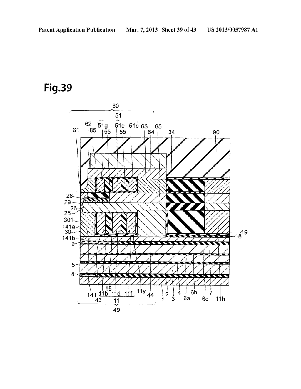 THIN-FILM MAGNETIC HEAD, METHOD OF MANUFACTURING THE SAME, HEAD GIMBAL     ASSEMBLY, AND HARD DISK DRIVE - diagram, schematic, and image 40