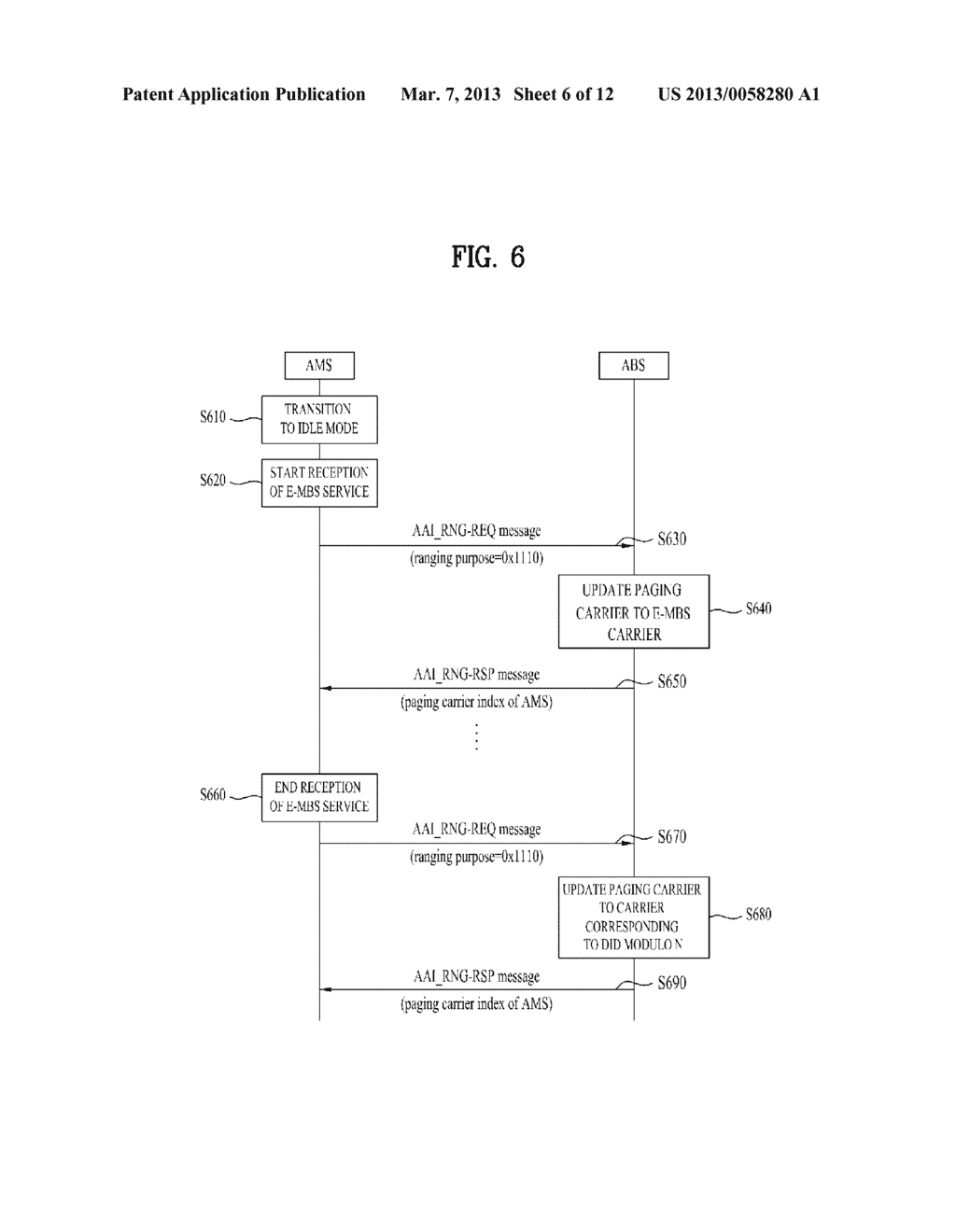 PAGING METHOD AND DEVICE FOR E-MBS TERMINAL IN MULTI-CARRIER SYSTEM - diagram, schematic, and image 07