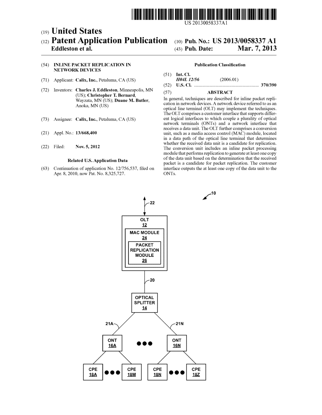 INLINE PACKET REPLICATION IN NETWORK DEVICES - diagram, schematic, and image 01