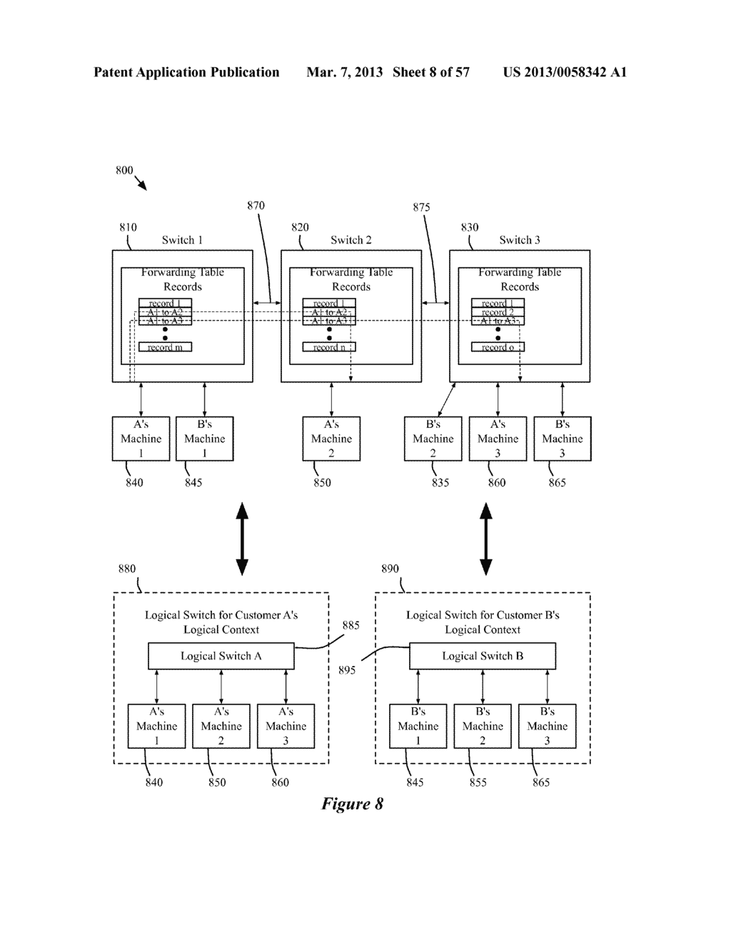 LOGICAL PACKET PROCESSING PIPELINE THAT RETAINS STATE INFORMATION TO     EFFECTUATE EFFICIENT PROCESSING OF PACKETS - diagram, schematic, and image 09