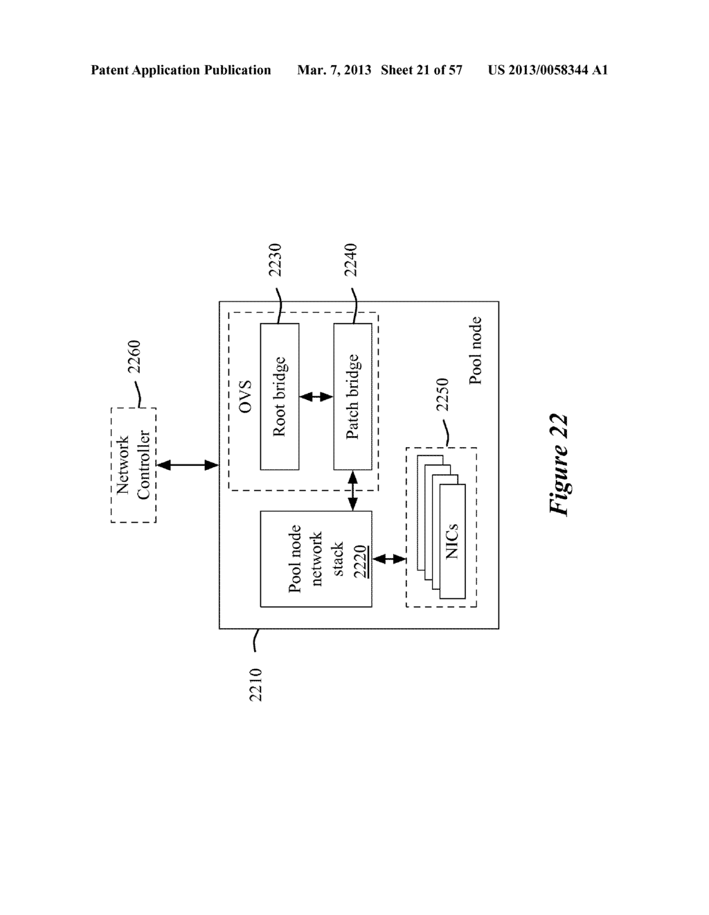 ONE-HOP PACKET PROCESSING IN A NETWORK WITH MANAGED SWITCHING ELEMENTS - diagram, schematic, and image 22