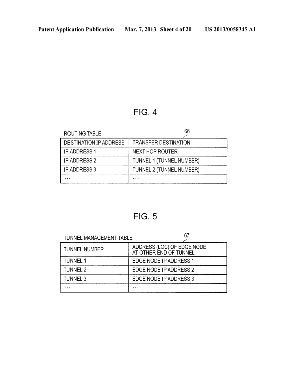 Apparatus and Method for Establishing Tunnels Between Nodes in a     Communication Network - diagram, schematic, and image 05