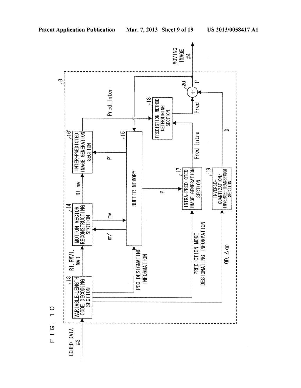 PREDICTION IMAGE GENERATION DEVICE, MOVING IMAGE DECODING DEVICE, AND     MOVING IMAGE CODING DEVICE - diagram, schematic, and image 10