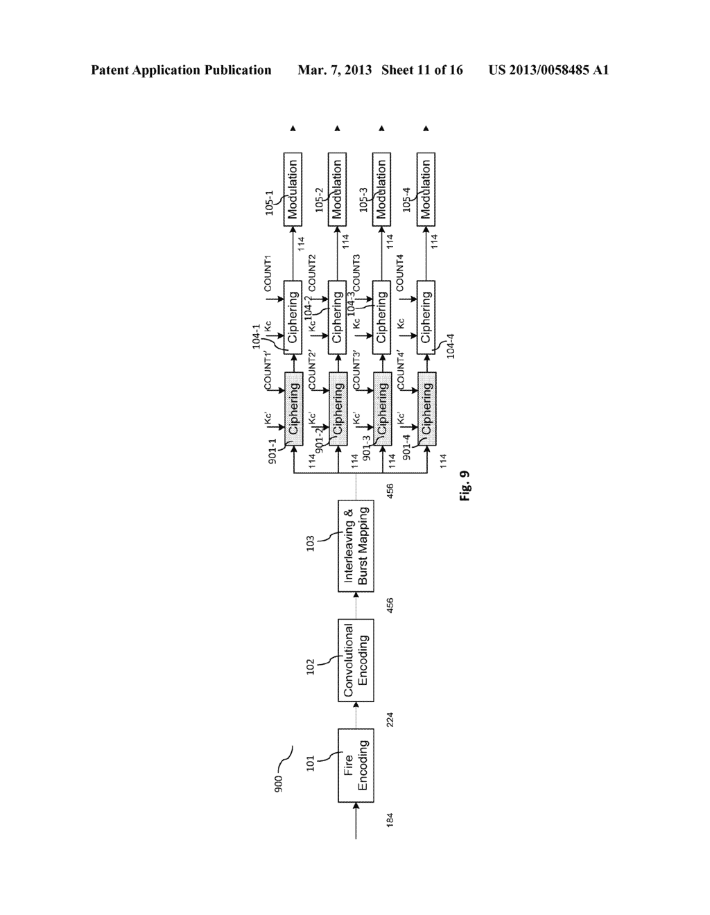 RANDOMIZATION OF PLAIN TEXT FOR GSM SACCH - diagram, schematic, and image 12