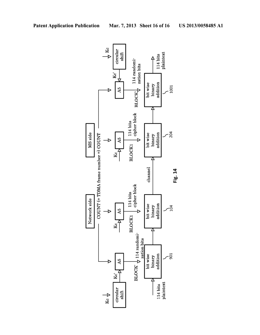 RANDOMIZATION OF PLAIN TEXT FOR GSM SACCH - diagram, schematic, and image 17