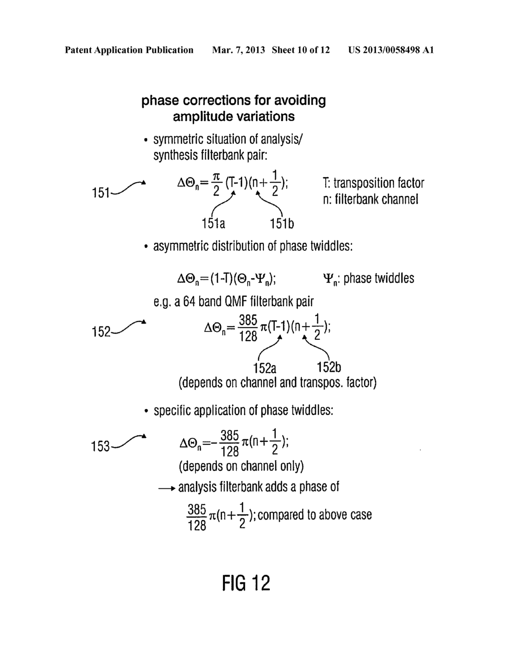 DEVICE AND METHOD FOR IMPROVED MAGNITUDE RESPONSE AND TEMPORAL ALIGNMENT     IN A PHASE VOCODER BASED BANDWIDTH EXTENSION METHOD FOR AUDIO SIGNALS - diagram, schematic, and image 11