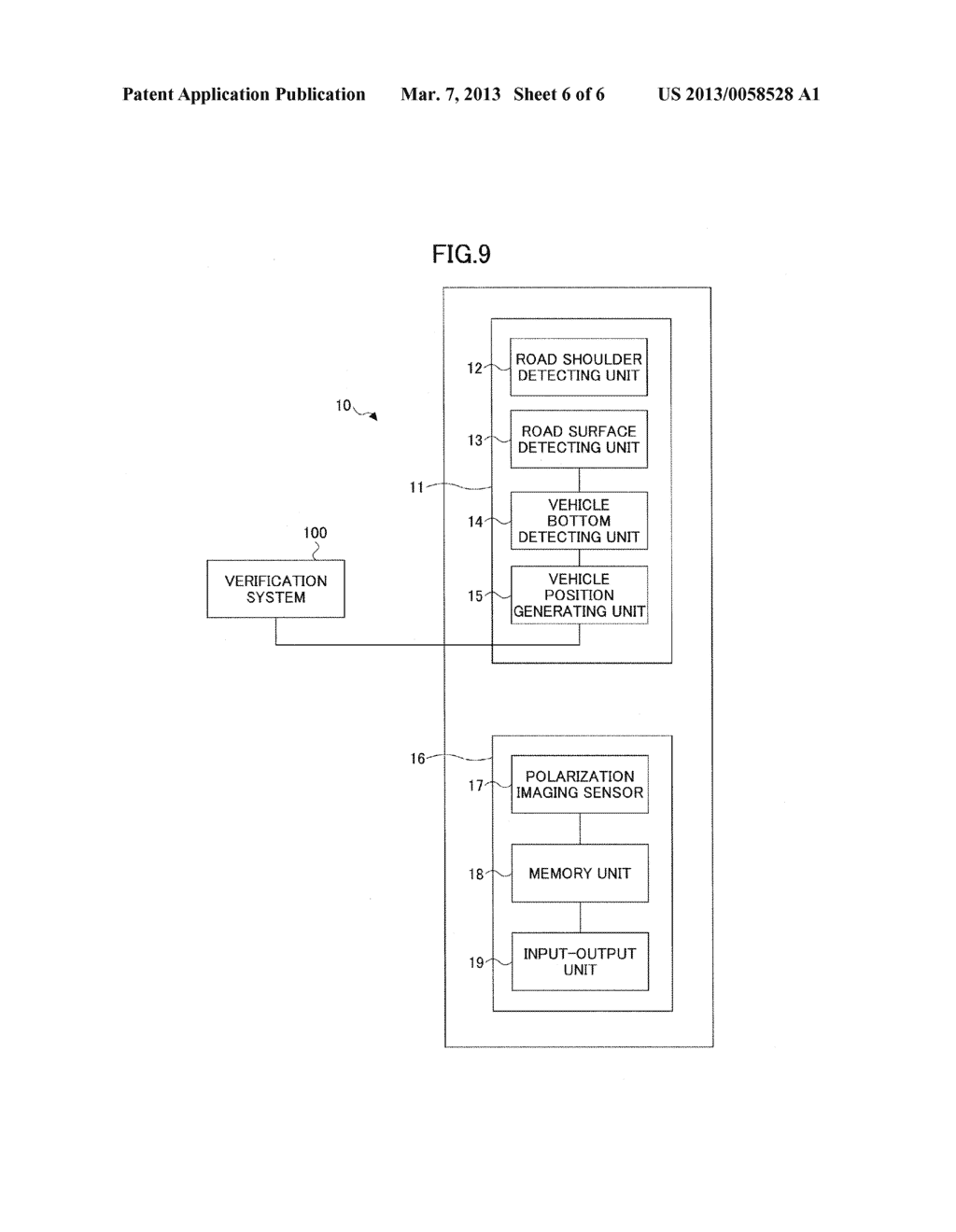 METHOD AND SYSTEM FOR DETECTING VEHICLE POSITION BY EMPLOYING POLARIZATION     IMAGE - diagram, schematic, and image 07