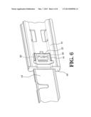 SLIDE ASSEMBLY WITH POSITIONING DEVICE diagram and image