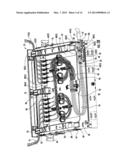 REMOVABLE STRAIN RELIEF BRACKETS FOR SECURING FIBER OPTIC CABLES AND/OR     OPTICAL FIBERS TO FIBER OPTIC EQUIPMENT, AND RELATED ASSEMBLIES AND     METHODS diagram and image