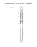 PEN WITH PRESSURIZING MECHANISM TO PRESSURIZE INK REFILL diagram and image