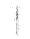 PEN WITH PRESSURIZING MECHANISM TO PRESSURIZE INK REFILL diagram and image