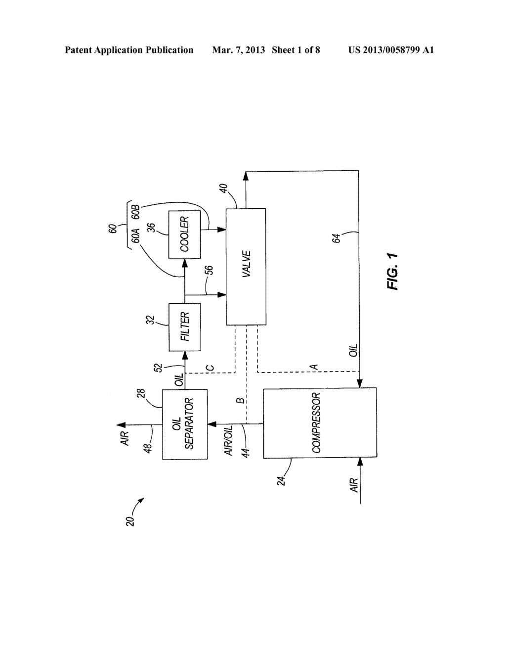 COMPRESSOR SYSTEM INCLUDING A FLOW AND TEMPERATURE CONTROL DEVICE - diagram, schematic, and image 02