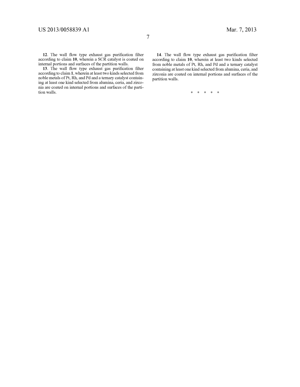 WALL FLOW TYPE EXHAUST GAS PURIFICATION FILTER - diagram, schematic, and image 12