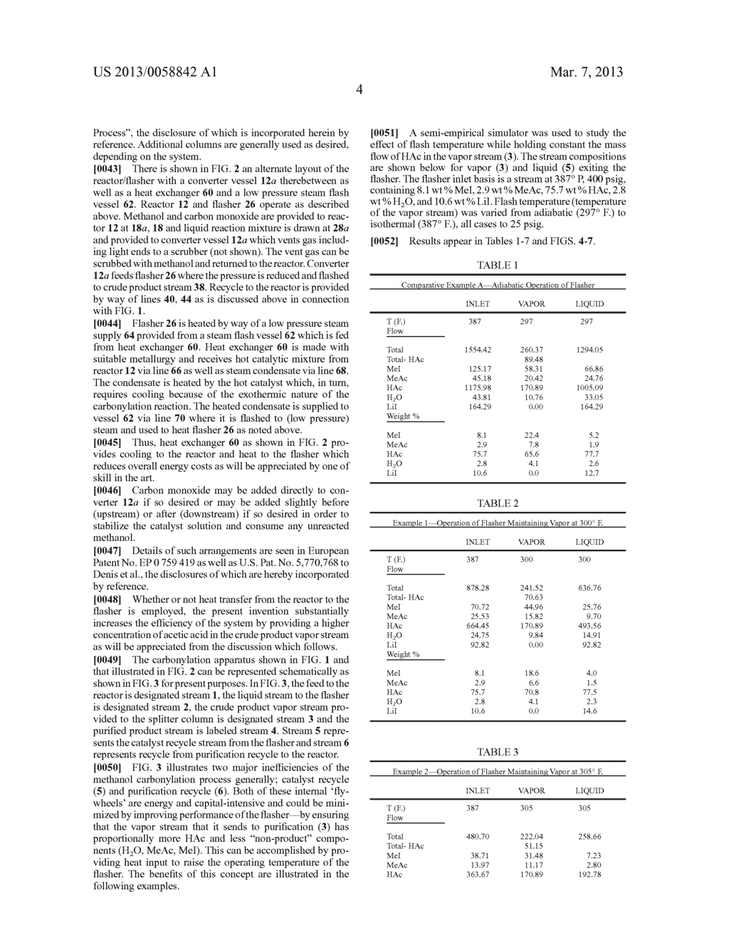 Method and Apparatus for Carbonylating Methanol with Acetic Acid Enriched     Flash Stream - diagram, schematic, and image 13