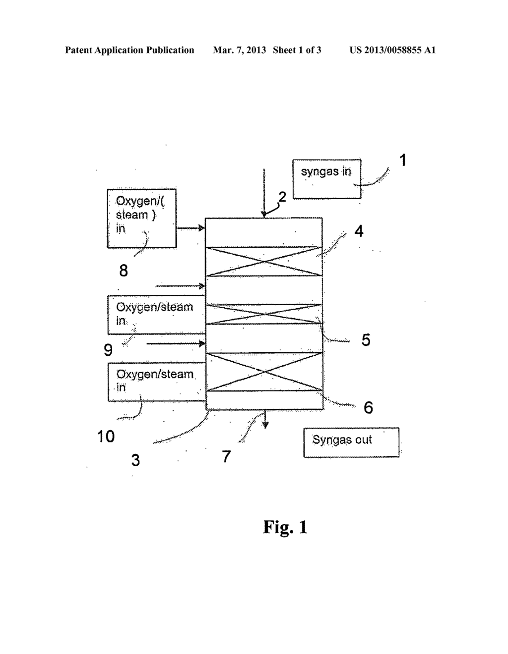 METHOD OF REFORMING GASIFICATION GAS - diagram, schematic, and image 02