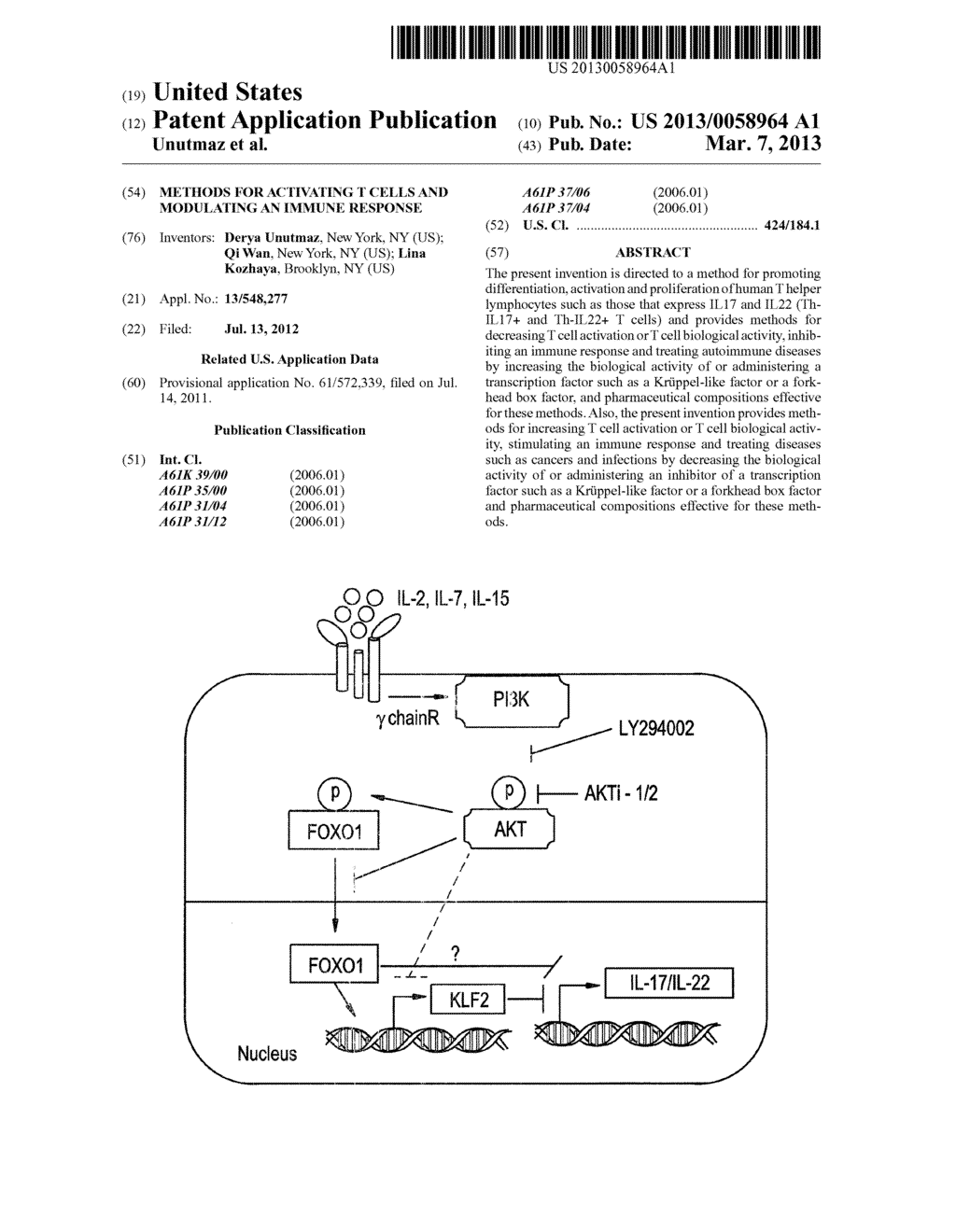 METHODS FOR ACTIVATING T CELLS AND MODULATING AN IMMUNE RESPONSE - diagram, schematic, and image 01