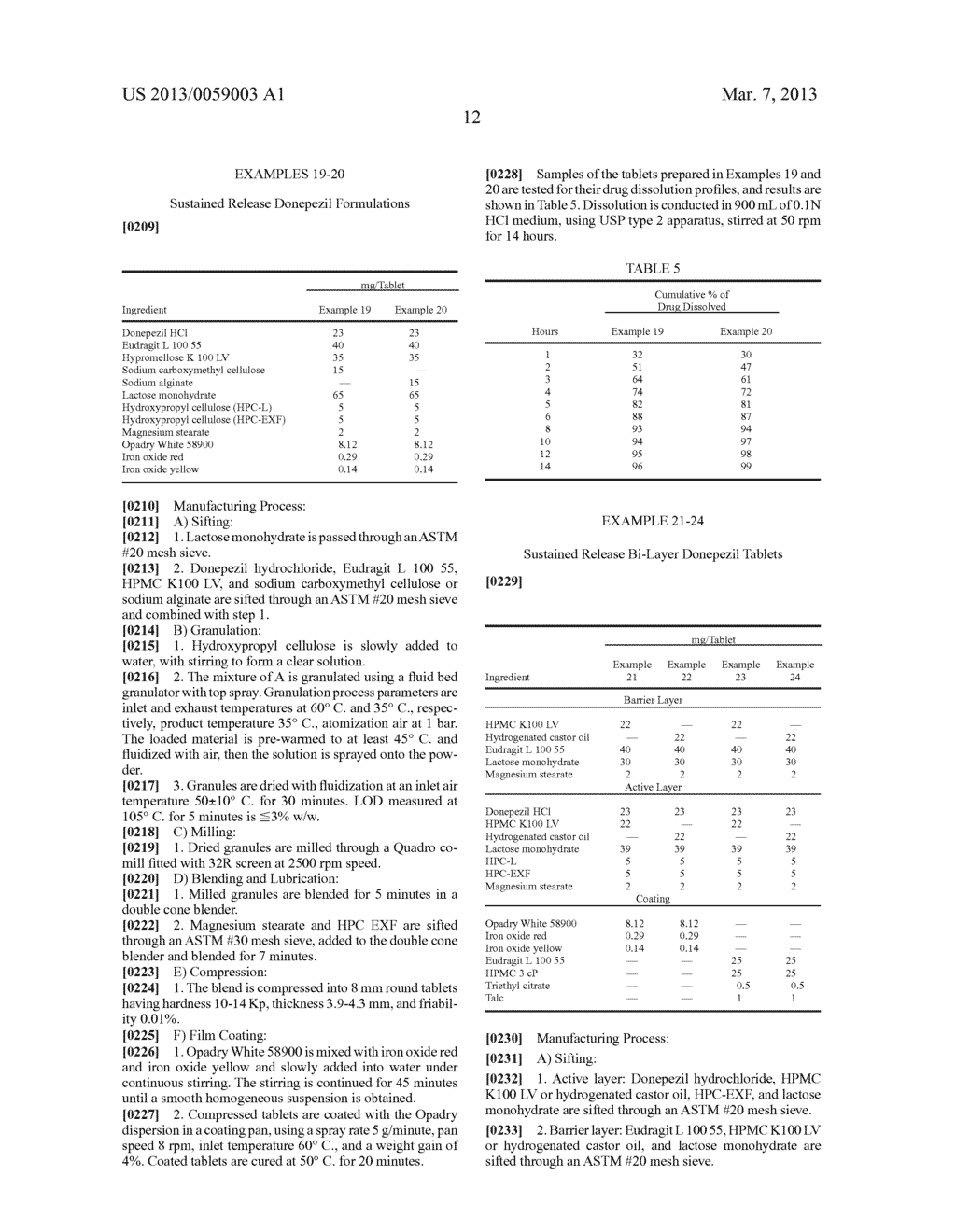 SUSTAINED RELEASE DONEPEZIL FORMULATIONS - diagram, schematic, and image 13