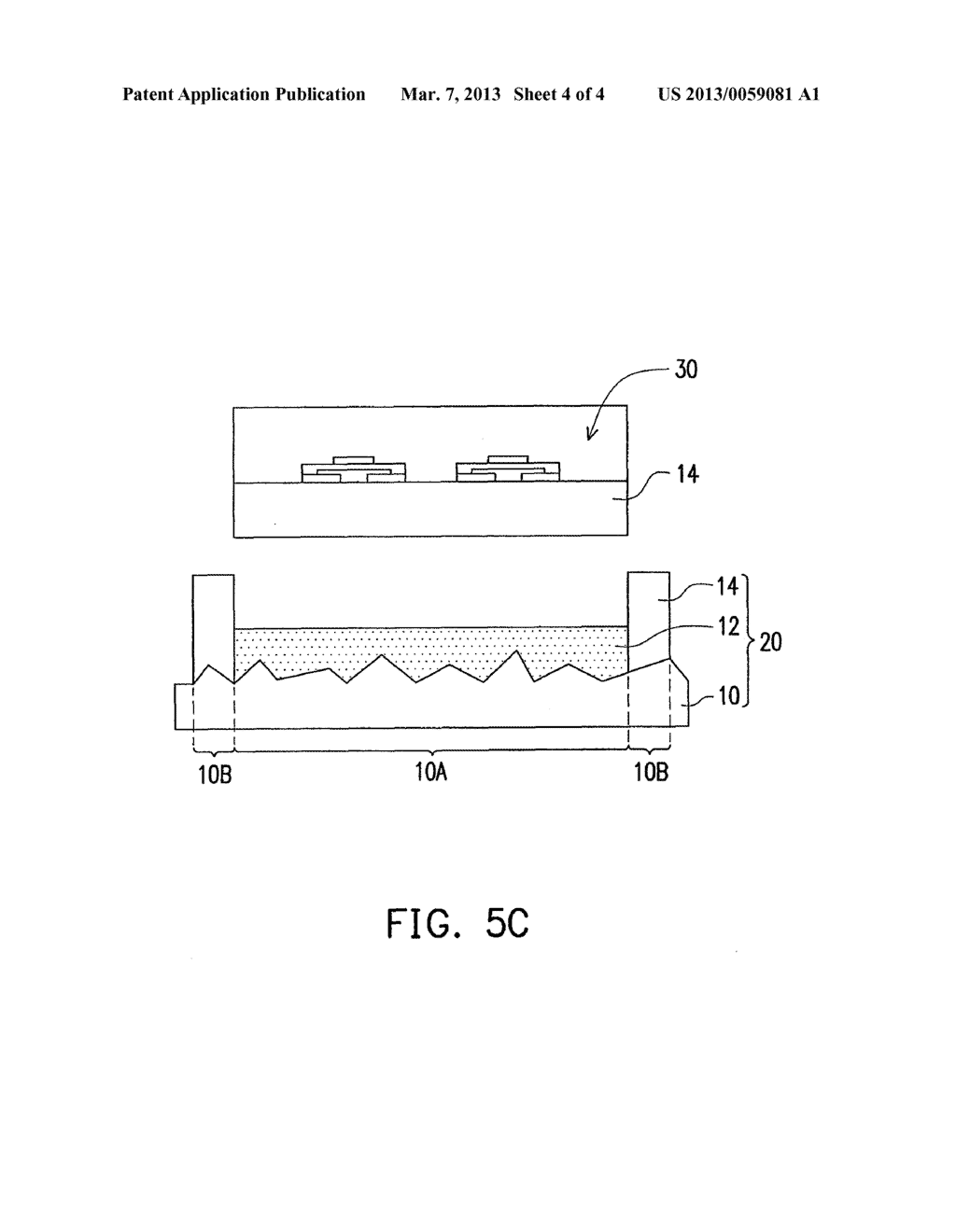 METHOD OF FABRICATING FLEXIBLE SUBSTRATE STRUCTURE - diagram, schematic, and image 05