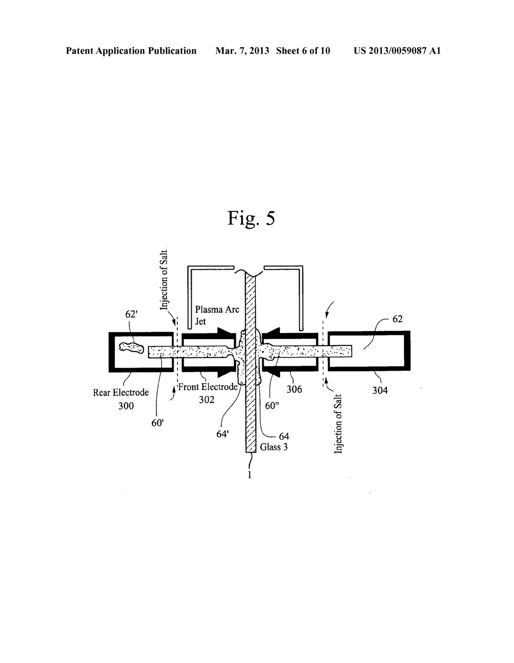 Method of strengthening glass using plasma torches and/or arc jets, and     articles made according to the same - diagram, schematic, and image 07