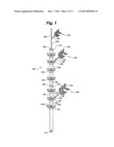 MULTI-POSITIONAL, LOCKING ARTIFICIAL TREE TRUNK diagram and image