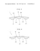 CUP-SHAPED MEMBER INCLUDING INNER PERIPHERAL CORRUGATED PORTION AND     MANUFACTURING METHOD AND MANUFACTURING APPARATUS FOR THE SAME diagram and image