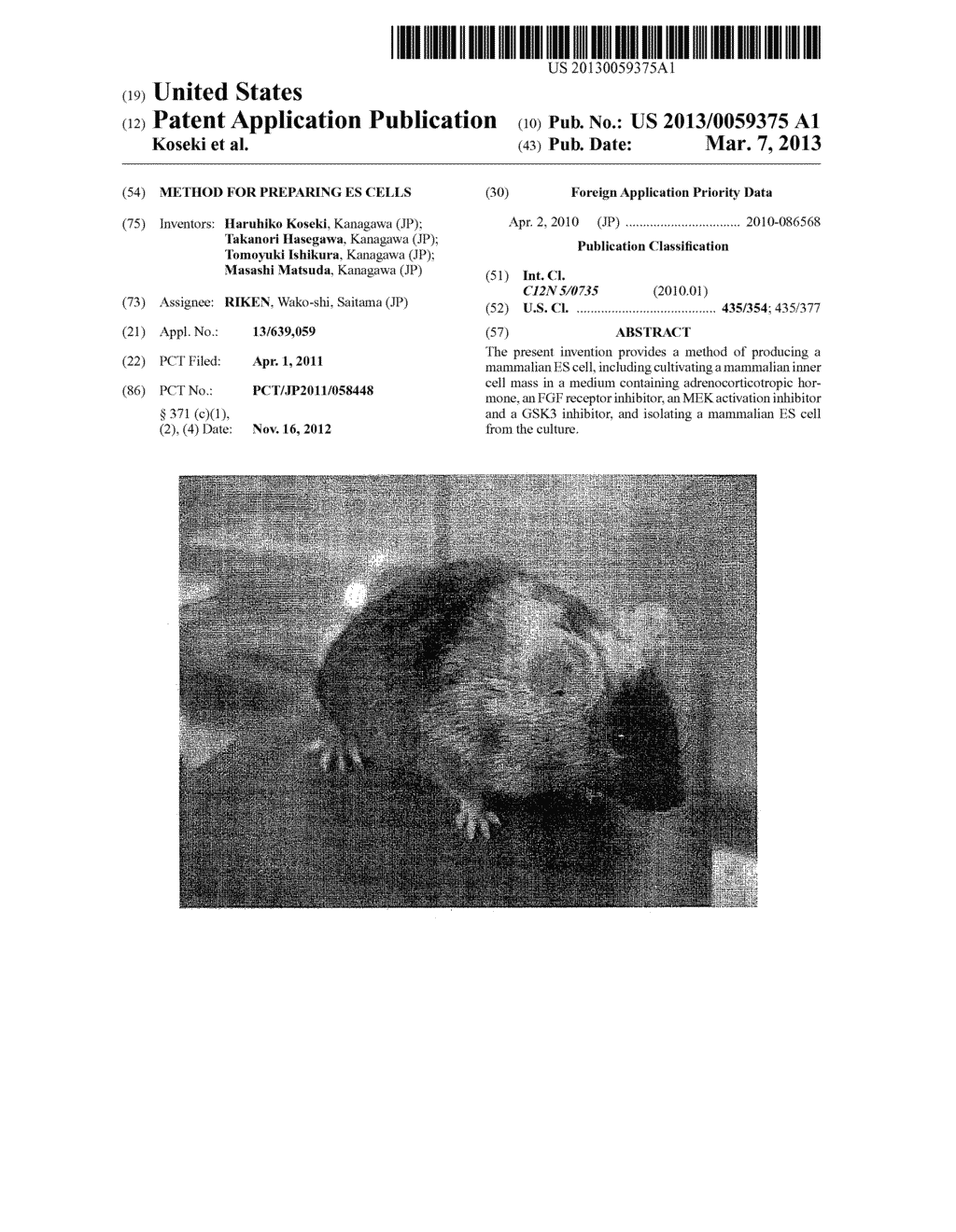 METHOD FOR PREPARING ES CELLS - diagram, schematic, and image 01