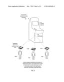 COORDINATING GAME EVENTS BETWEEN A STATIONARY WAGERING GAME MACHINE AND AN     ASSOCIATED PORTABLE GAME MACHINE diagram and image