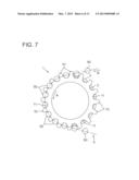 CUSHIONING STRUCTURE FOR A SPROCKET diagram and image