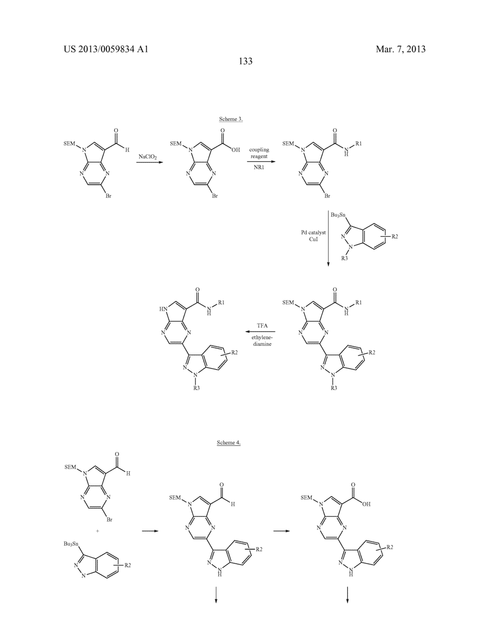 PYRROLOPYRAZINE KINASE INHIBITORS - diagram, schematic, and image 134