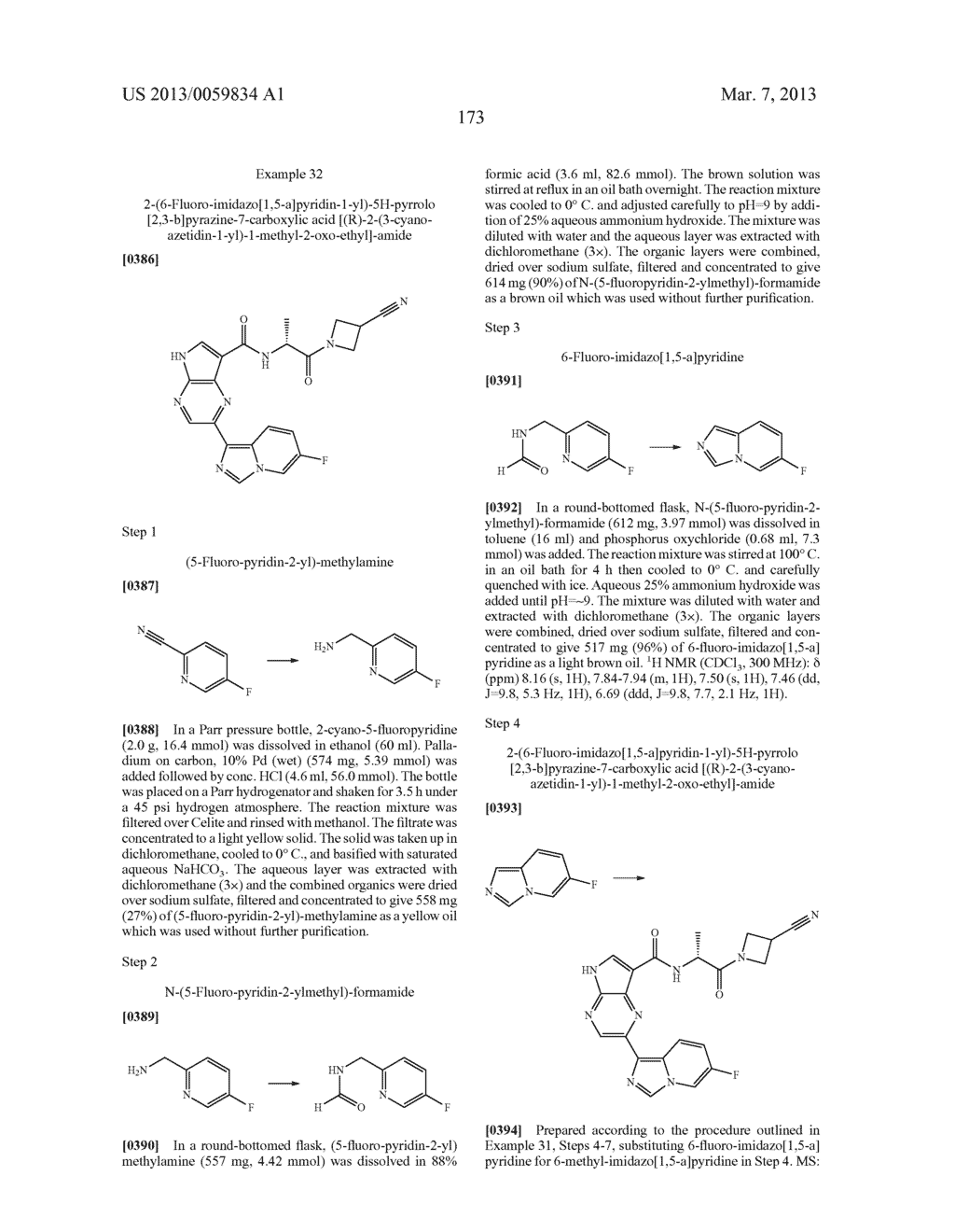 PYRROLOPYRAZINE KINASE INHIBITORS - diagram, schematic, and image 174