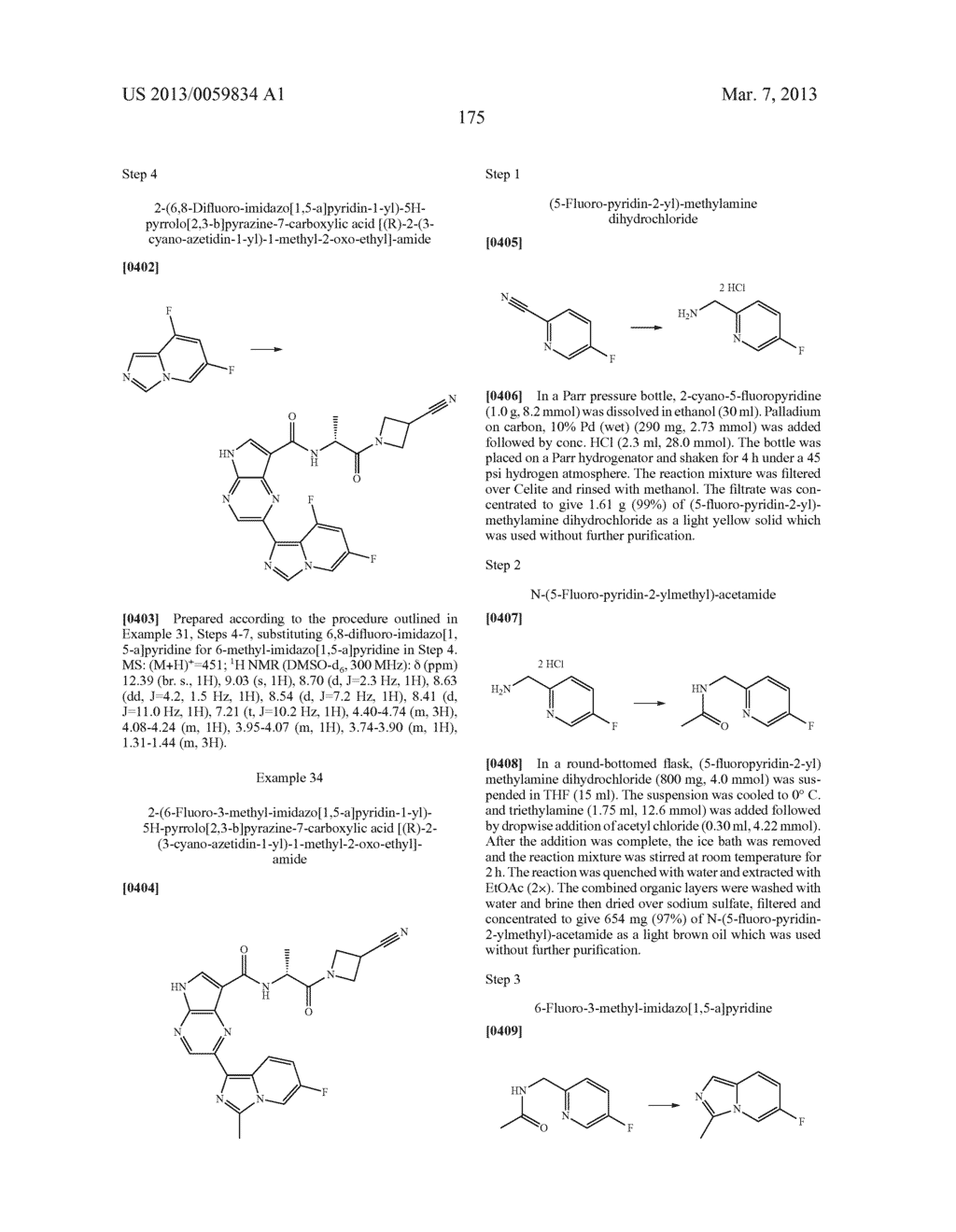 PYRROLOPYRAZINE KINASE INHIBITORS - diagram, schematic, and image 176