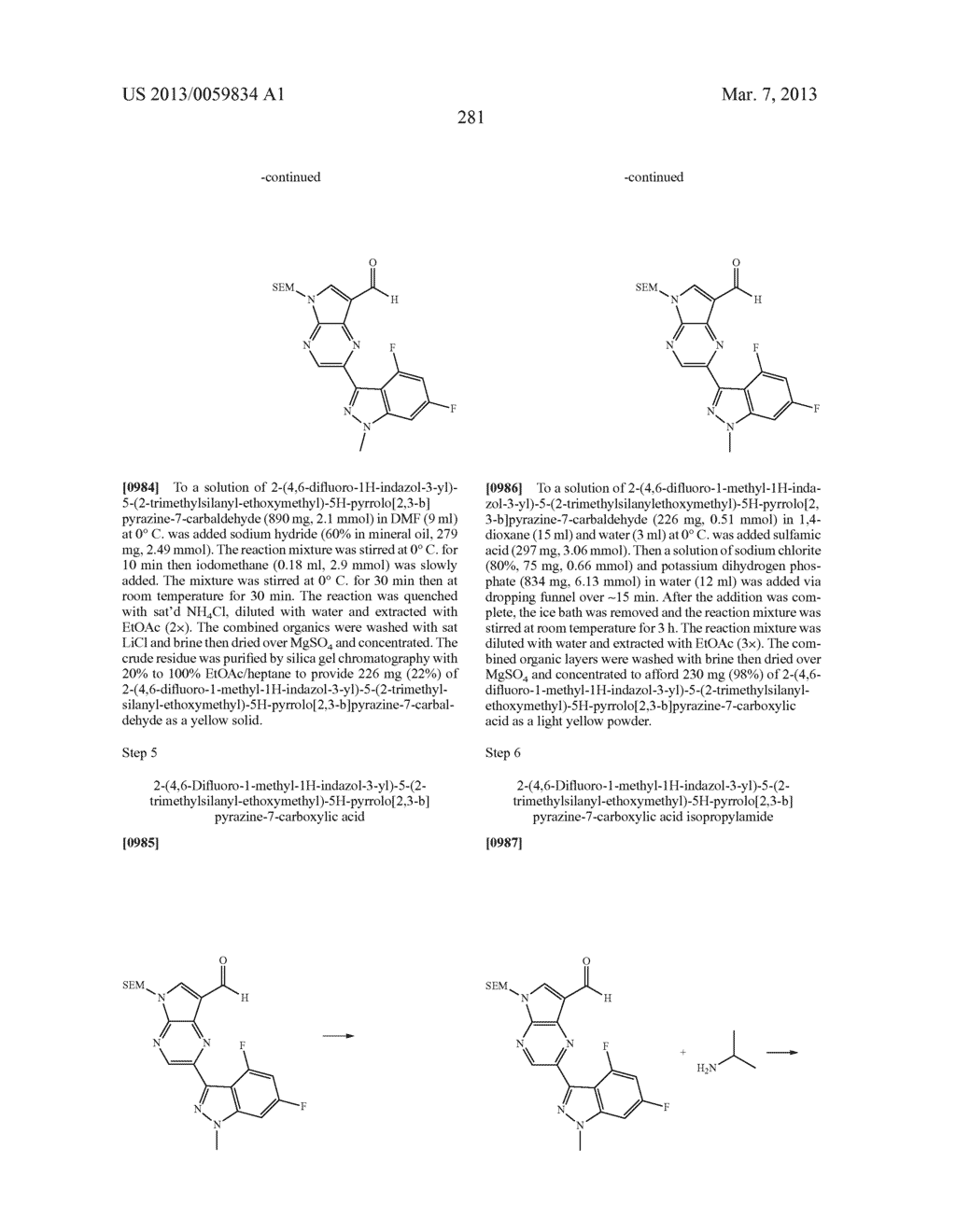 PYRROLOPYRAZINE KINASE INHIBITORS - diagram, schematic, and image 282