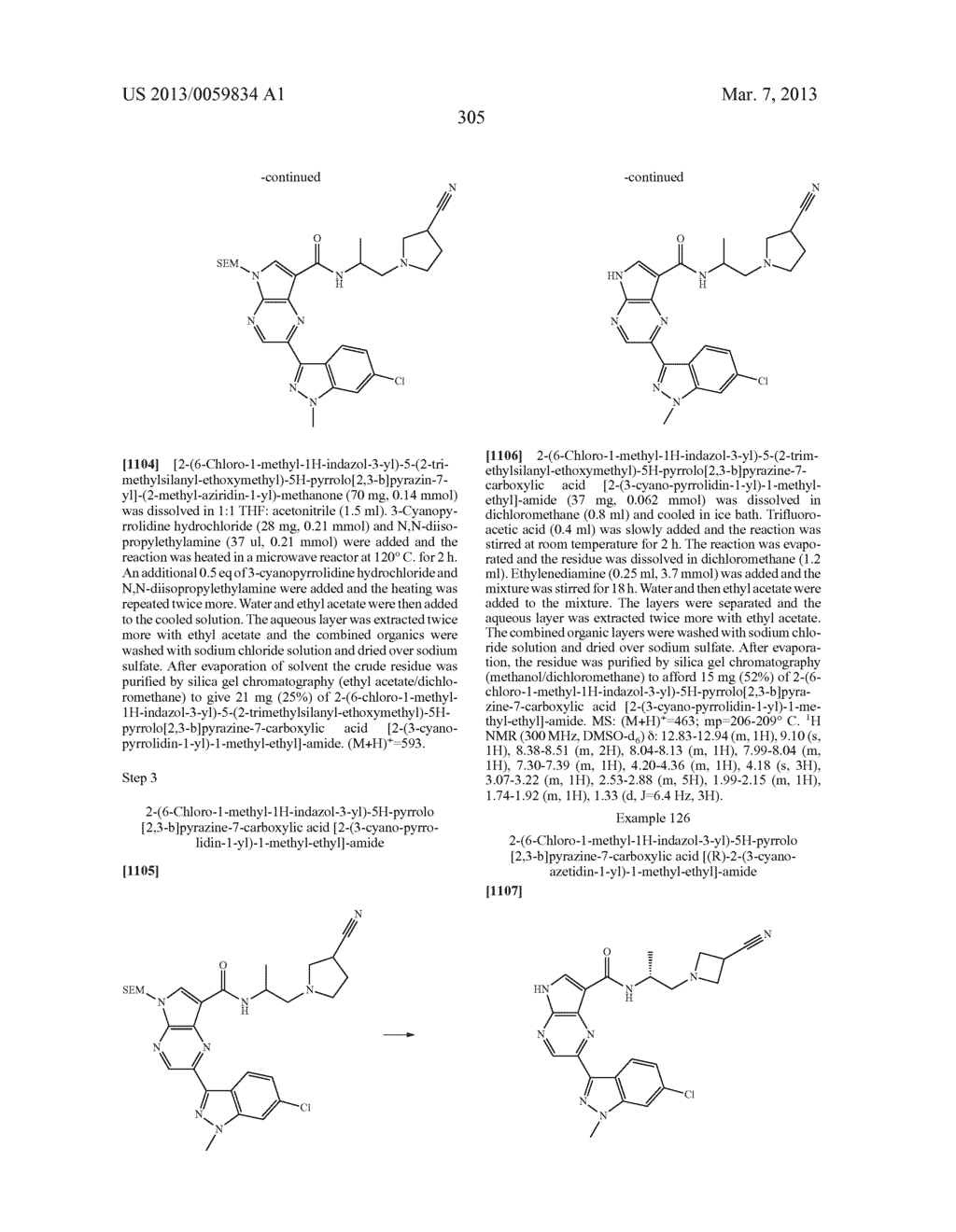 PYRROLOPYRAZINE KINASE INHIBITORS - diagram, schematic, and image 306