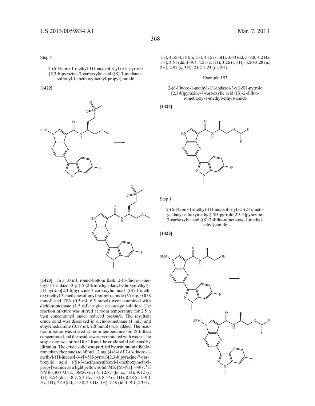 PYRROLOPYRAZINE KINASE INHIBITORS - diagram, schematic, and image 369