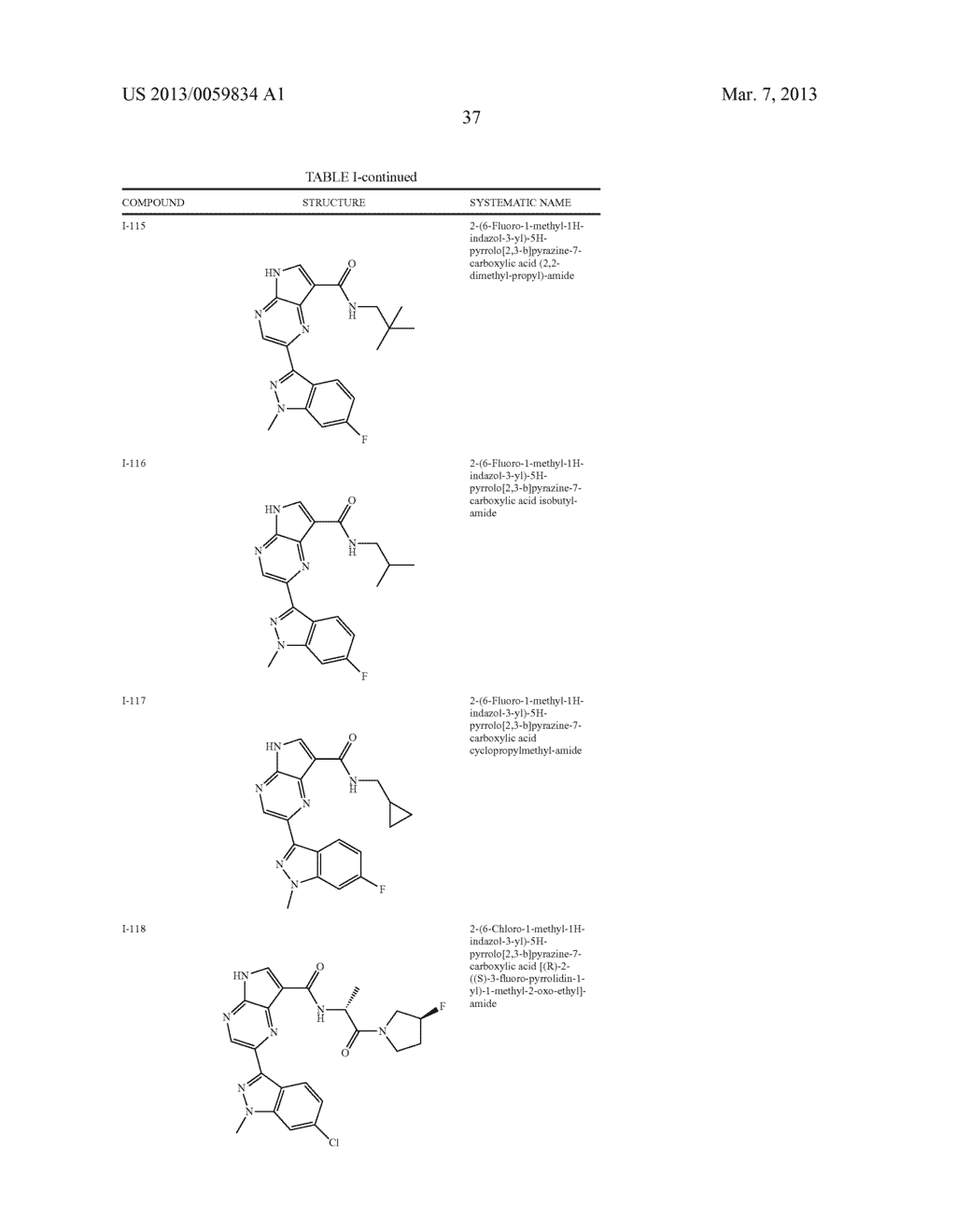 PYRROLOPYRAZINE KINASE INHIBITORS - diagram, schematic, and image 38