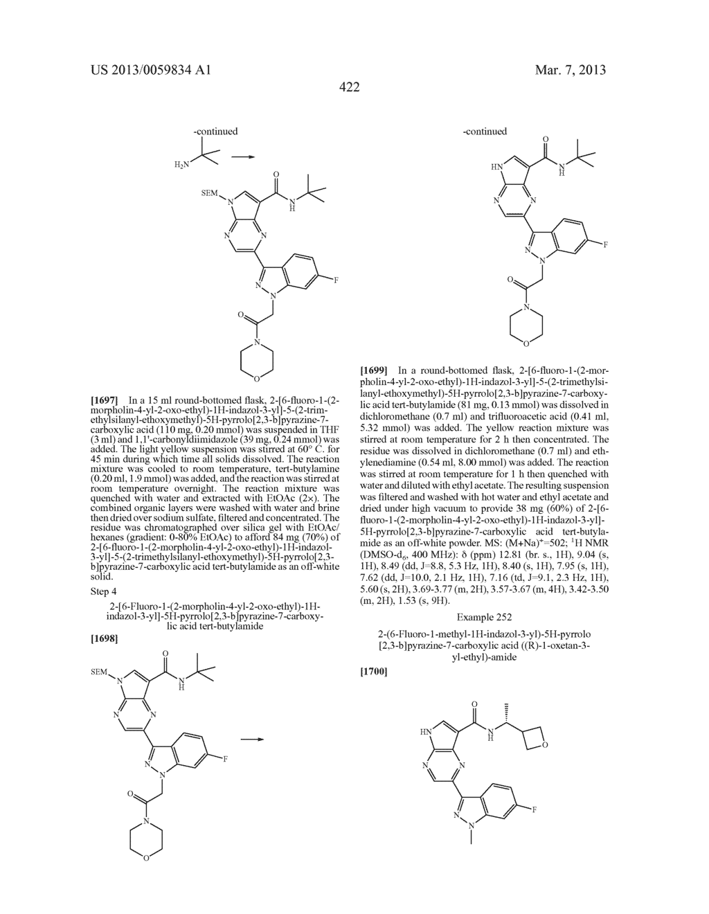 PYRROLOPYRAZINE KINASE INHIBITORS - diagram, schematic, and image 423