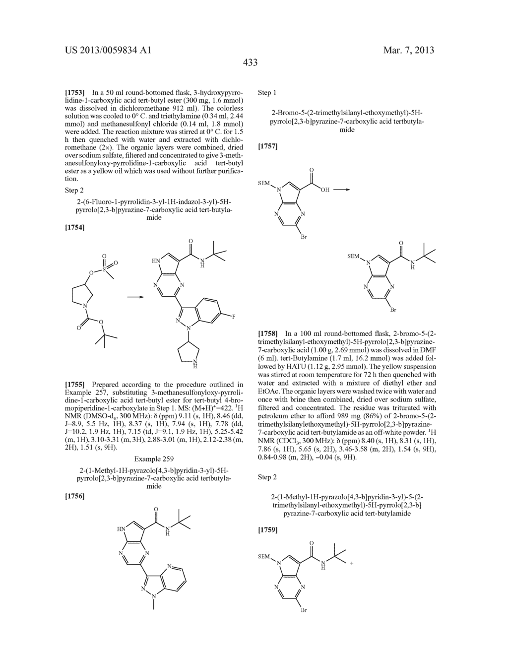 PYRROLOPYRAZINE KINASE INHIBITORS - diagram, schematic, and image 434