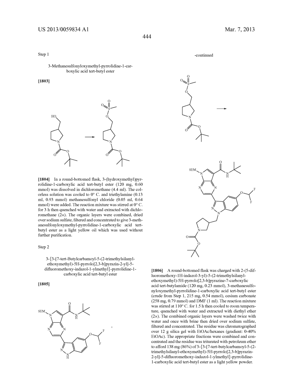 PYRROLOPYRAZINE KINASE INHIBITORS - diagram, schematic, and image 445