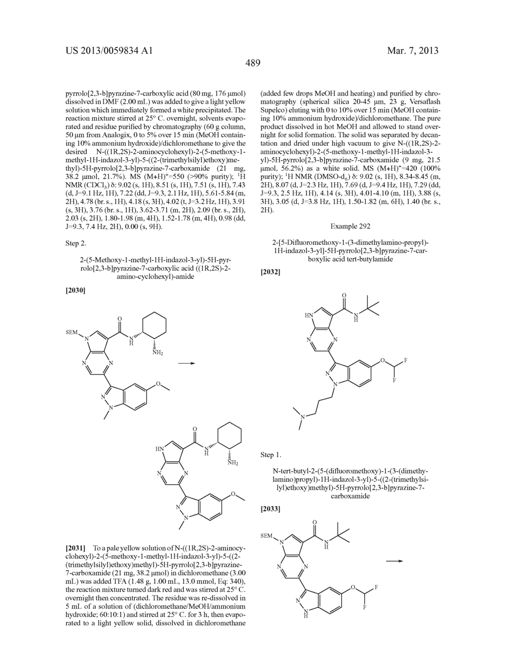 PYRROLOPYRAZINE KINASE INHIBITORS - diagram, schematic, and image 490