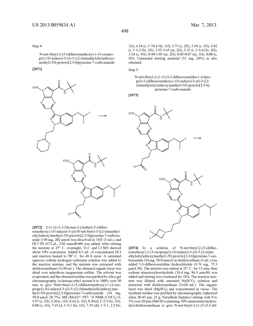 PYRROLOPYRAZINE KINASE INHIBITORS - diagram, schematic, and image 499