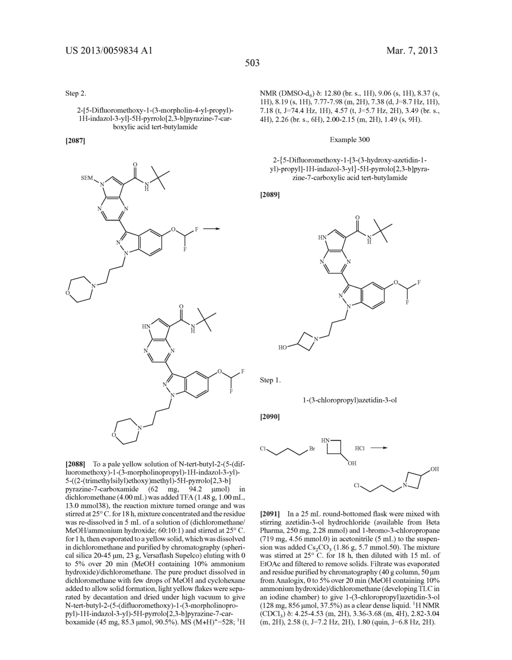 PYRROLOPYRAZINE KINASE INHIBITORS - diagram, schematic, and image 503