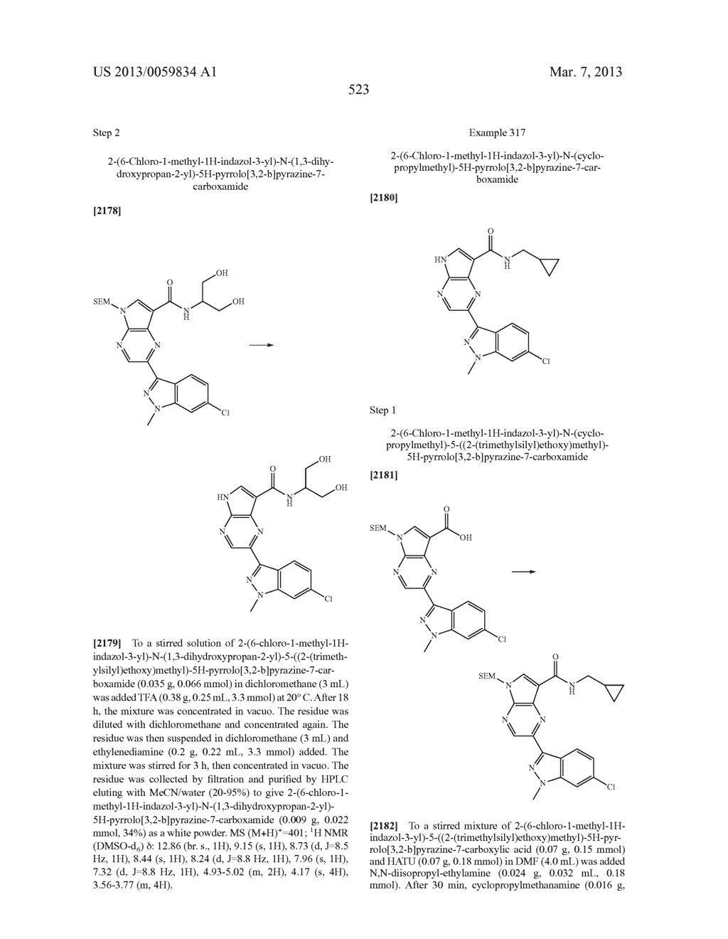 PYRROLOPYRAZINE KINASE INHIBITORS - diagram, schematic, and image 523