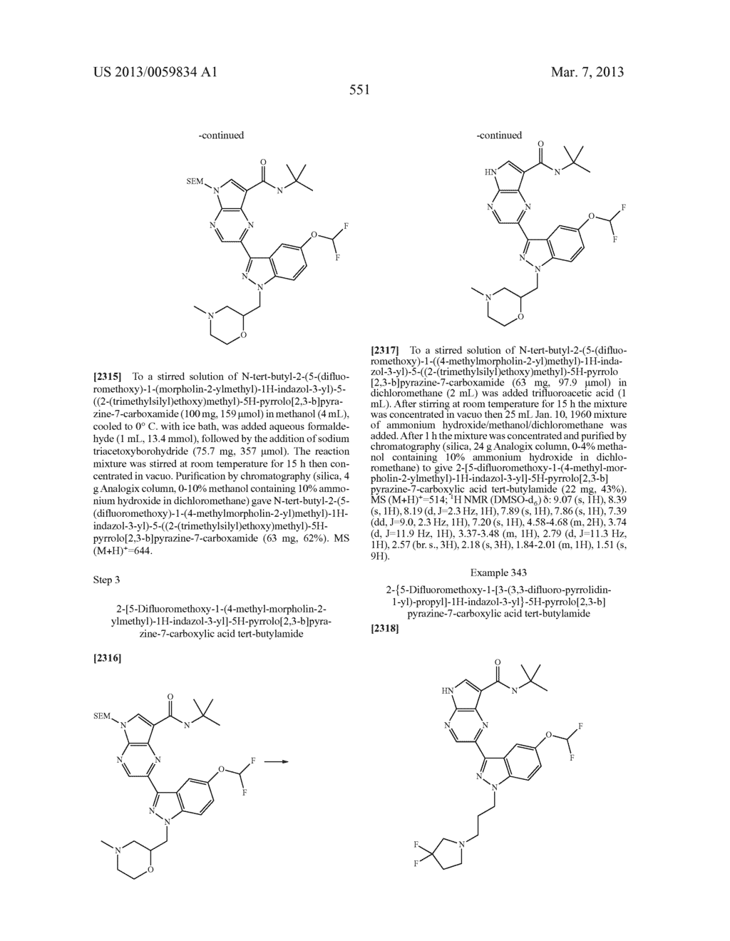 PYRROLOPYRAZINE KINASE INHIBITORS - diagram, schematic, and image 551
