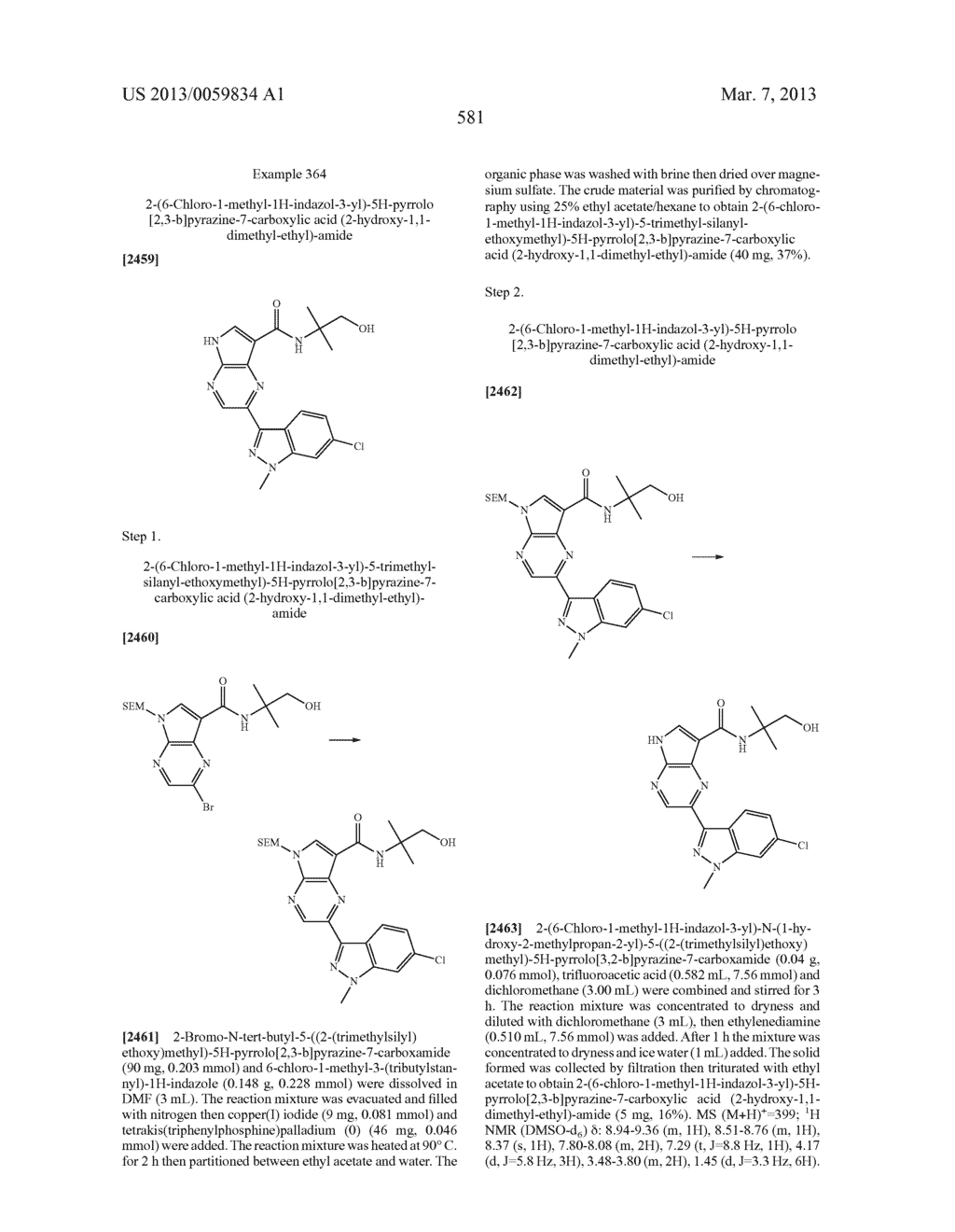 PYRROLOPYRAZINE KINASE INHIBITORS - diagram, schematic, and image 581