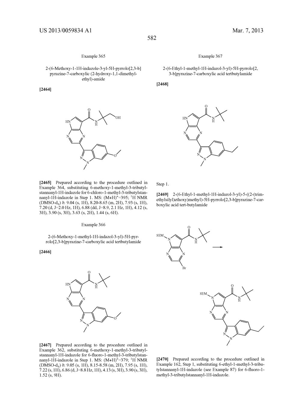 PYRROLOPYRAZINE KINASE INHIBITORS - diagram, schematic, and image 582