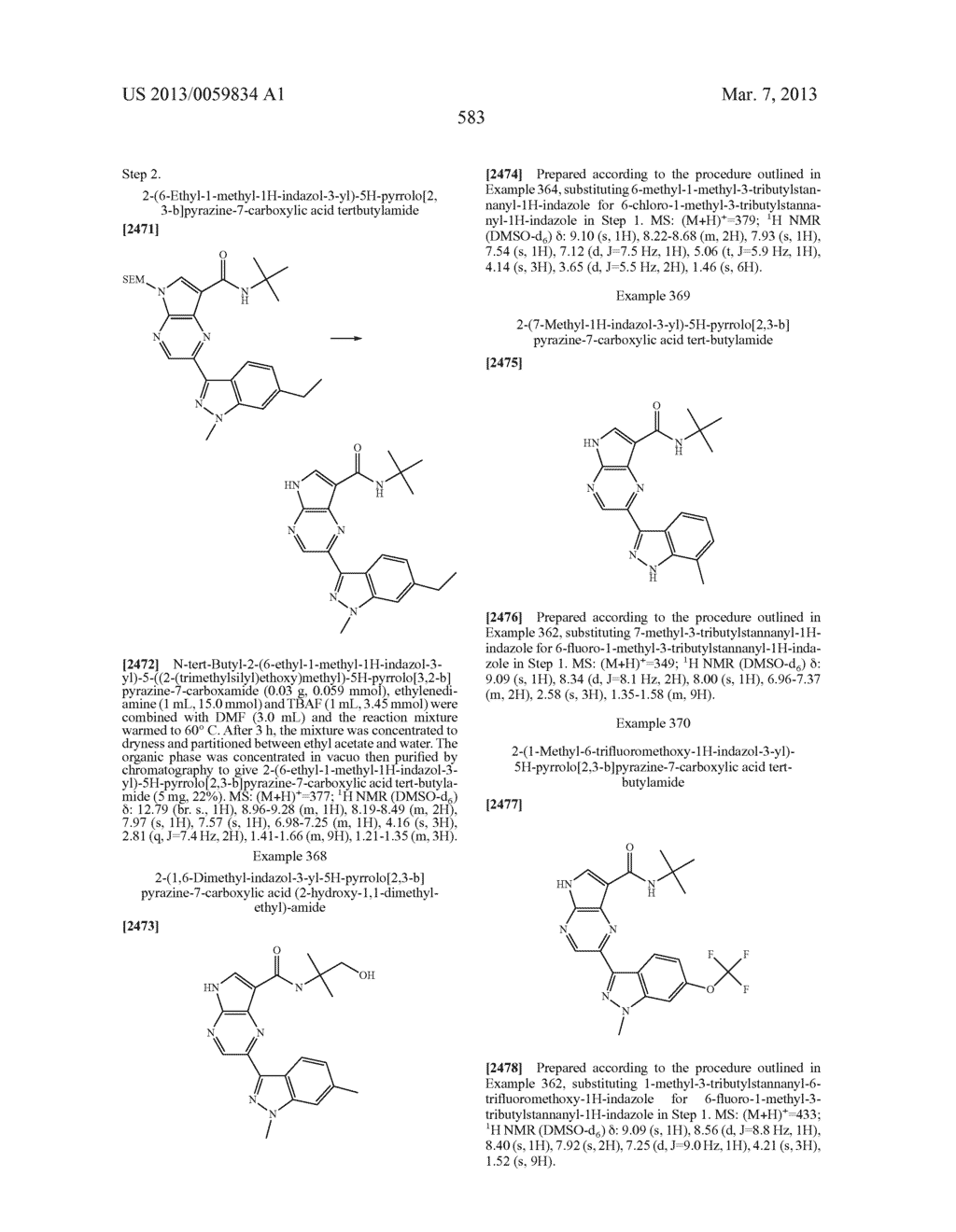 PYRROLOPYRAZINE KINASE INHIBITORS - diagram, schematic, and image 583