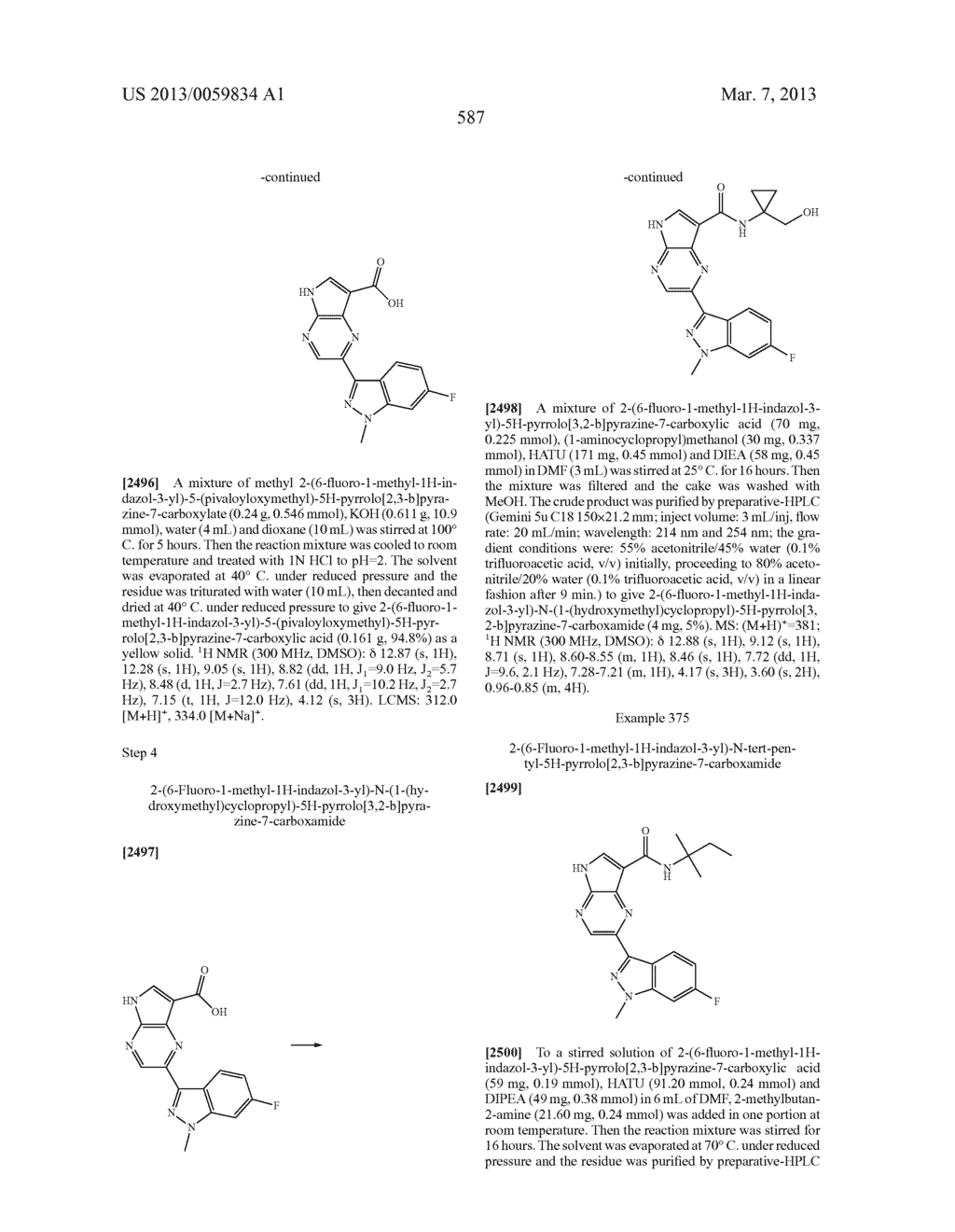 PYRROLOPYRAZINE KINASE INHIBITORS - diagram, schematic, and image 587