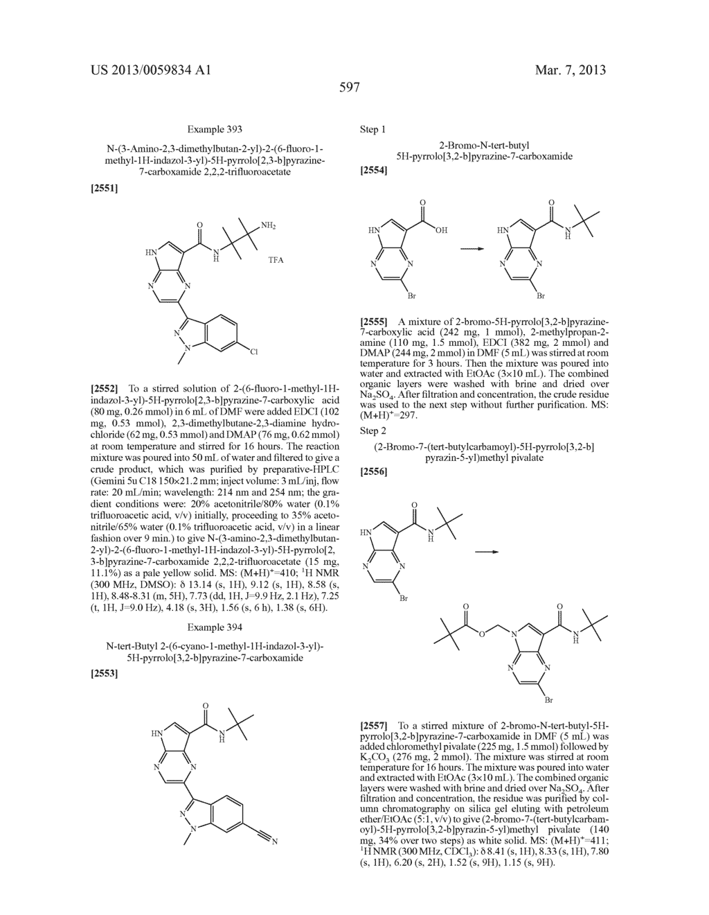 PYRROLOPYRAZINE KINASE INHIBITORS - diagram, schematic, and image 597